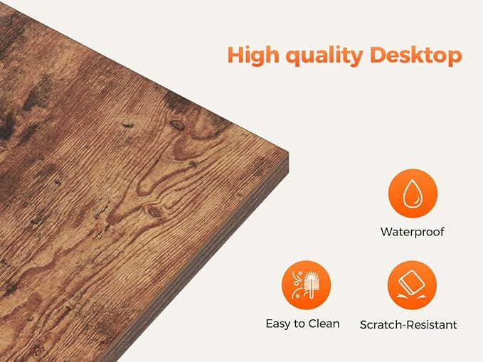 Mericonia 32 inch Computer Desk, 0.6" Thick Modern Simple Study Writing Table, Office Desk for Home Bedroom Office