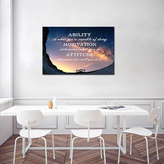 Motivational Posters Inspirational Entrepreneur Quotes Wall Art Decor Inspiration Pictures Motivation Office Decoration Inspiring Posters and Prints Painting for Living Room Bedroom Home (24”Hx36”W)