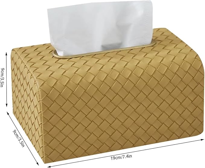 Stylish Tissue Box Facial Tissue Box Cover Plastic Disposable Tissue Holder and Modern Desktop Tissue Box for Home Office Restaurant Bar Modern Tissue Box (Color : Green, Size : B) (Gray B)