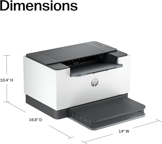HP LaserJet M209d Laser Printer, Black and White, Automatic Duplex, USB Connection Only (Cable Included), Best for Home Office (8J9L0F)