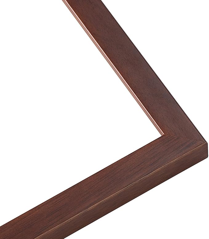 CountryArtHouse Fits 14 x 11 College Diploma (Modern) and 5 x 7 Photo Diploma and Photo Frame Rustic Walnut Genuine Hardwood with Dark Red Over Metallic Gold Double mat