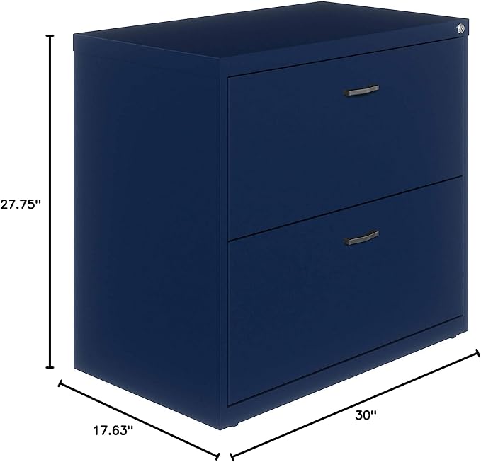 LYS SOHO Arc Pull Steel Lateral File, Navy