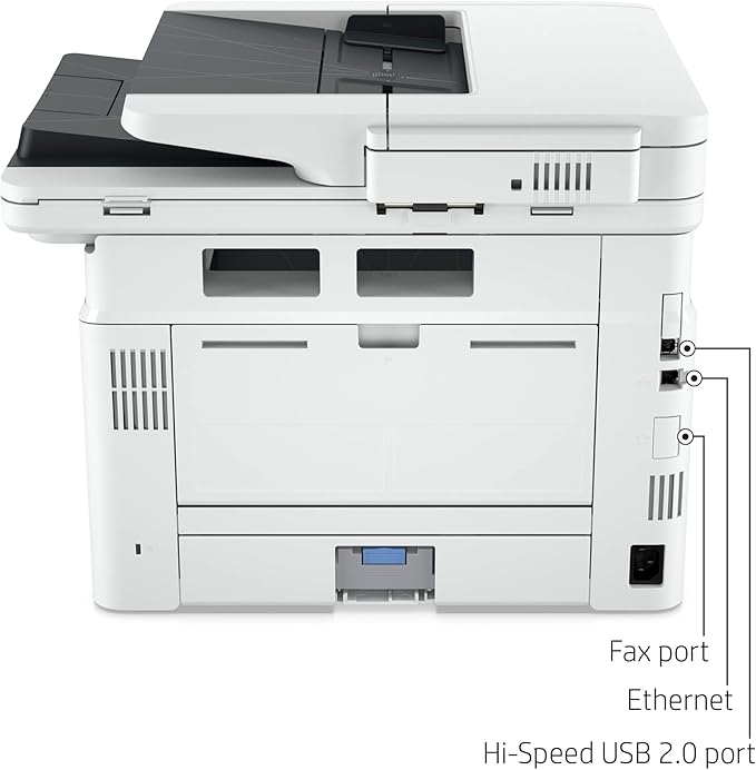 HP Laserjet Pro MFP 4101fdw Wireless Black & White All-in-One Laser Printer, Scanner, Copier, Fax, Best-for-Office (2Z619F)