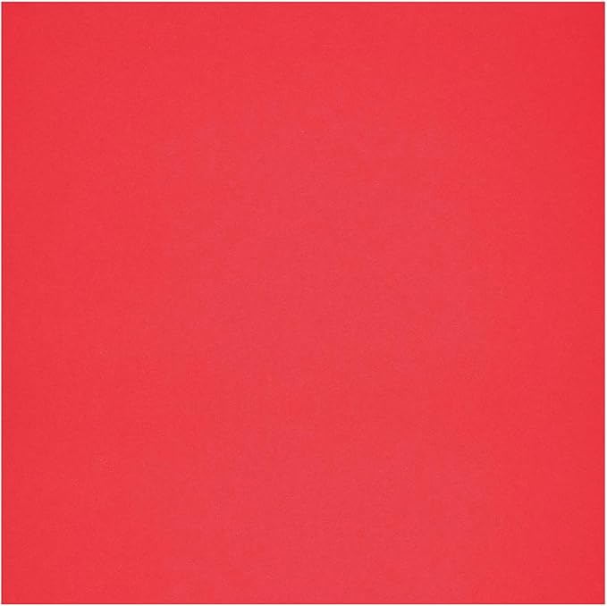 PA Paper Accents Smooth Cardstock 12" x 12" Cherry Red, 65lb colored cardstock paper for card making, scrapbooking, printing, quilling and crafts, 25 piece pack