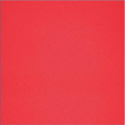PA Paper Accents Smooth Cardstock 12" x 12" Cherry Red, 65lb colored cardstock paper for card making, scrapbooking, printing, quilling and crafts, 25 piece pack