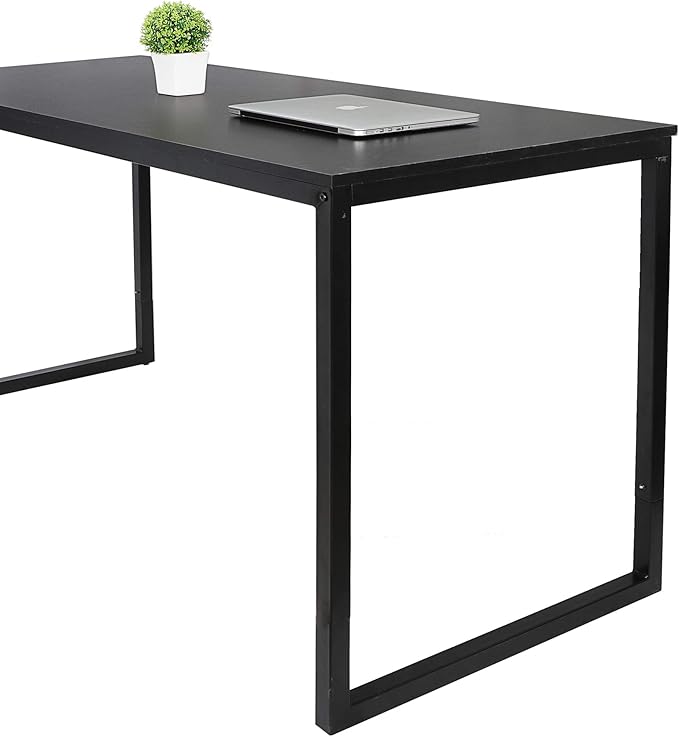 ZenStyle Computer Desk 47" Modern Sturdy Office Desk Computer Table PC Laptop Study Writing Desk for Home Office, Black