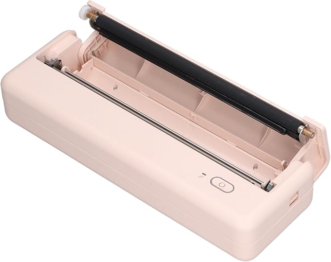 Kikumi Portable Thermal Printer, Mobile Printer, Wide Range of Applications, with Large Capacity, Integrated for Office A4 Paper
