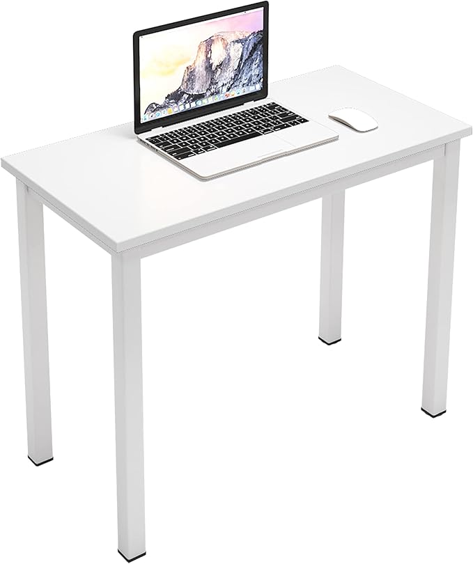 SogesHome 31.5inches Computer Desk PC Desk Office Desk Workstation for Home Office Use Writing Table, White(31.5''Lx15.75''W)