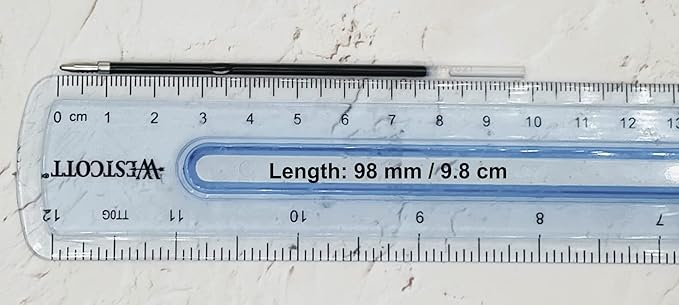 Lenden Pack of 5 Replacement Ballpoint Blue Ink Refill for Rubberized Comfort Soft Touch 2 in 1 Ballpoint Pen Capacitive Stylus Tip (Blue Replacement Refill)