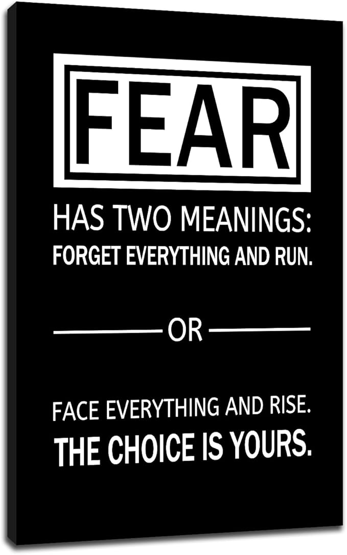 Inspirational Poster Wall Art Motivational Entrepreneur Quotes Poster Artwork Printed on Canvas Positive Painting Picture Decor for Modern Home Classroom Office Hallway Ready to Hang [24''Wx36''H]