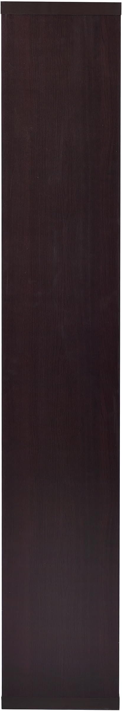 Coaster Home Furnishings - Theo - Engineered Wood with Paper Lamination - 6-Shelf Bookshelf with Geometric Design - Transitional - Home Office and Living Room - 71-Inch - Cappuccino - 800264