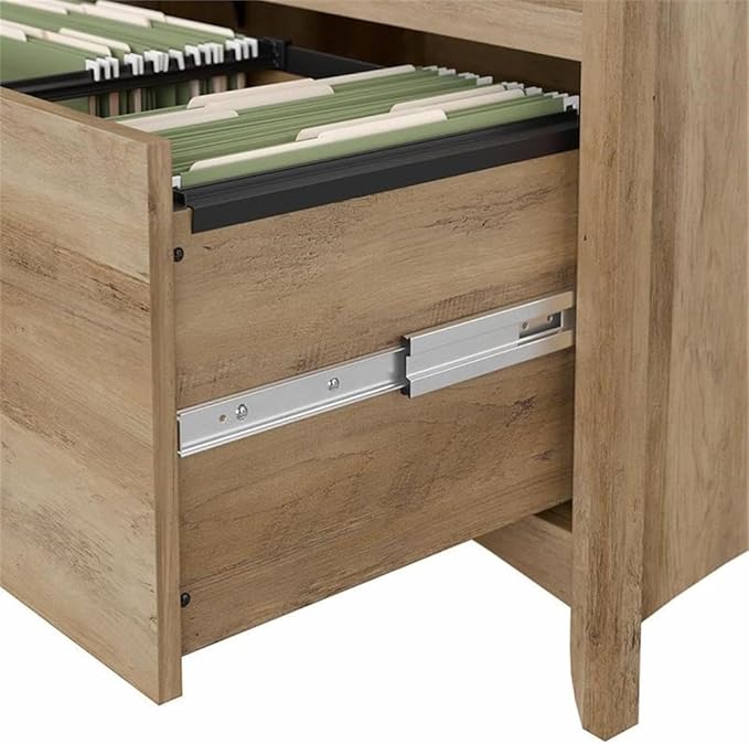 Scranton & Co Salinas 2 Drawer Lateral File Cabinet, Reclaimed Pine Finish, 31.73"W x 20"D x 29.96"H, Engineered Wood Construction, Mission Style Home Office Storage for Letter, Legal and A4 Documents