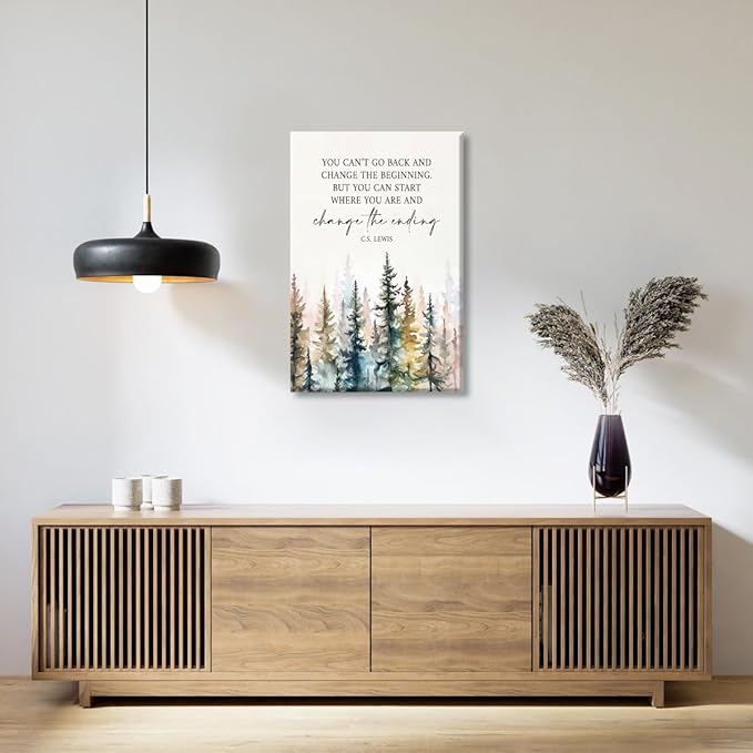 Motivational Office Wall Decor CS Lewis Quote Inspirational Wall Art Positive Affirmations Canvas Prints Encouraging Motivational Posters For Office Bedroom Living Room Home 12x16inch Unframed