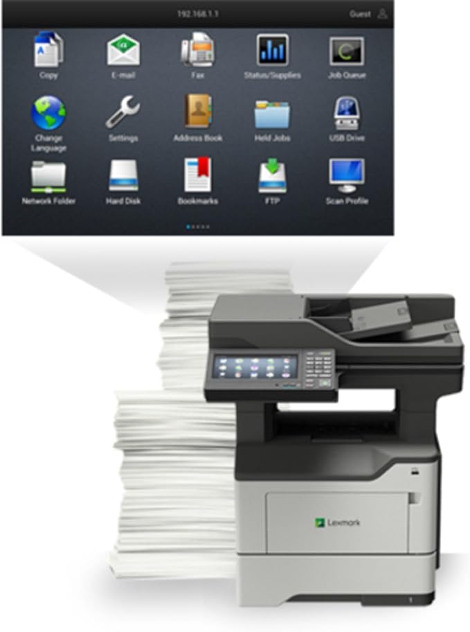 Lexmark MX620 MX622ade Laser Multifunction Printer - Monochrome - TAA Compliant