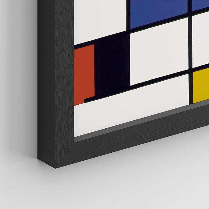 SIGNWIN Framed Poster Bathroom Decor 11"x14"x 8 Black, Wall Art Room Decor Multicolor for Living Room, Bedroom, Office Mondrian Color Block Matisse Nude Dancer Nature Abstract Shapes