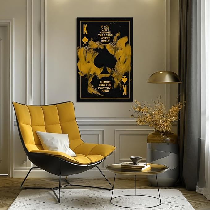 Novatique Motivational Poster Inspirational Wall Art Motivational Office Wall Decor Inspirational Canvas Painting Wall Art for Living Room Bedroom Ready to Hang, 24 x 36inch
