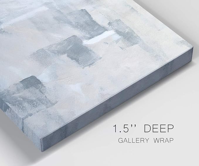 Landscape Wall Art Premium Gallery Wrapped Canvas Abstract Ocean Forest Modern Artwork Decoration for Living Room Kitchen Bathroom Office, Ready to Hang