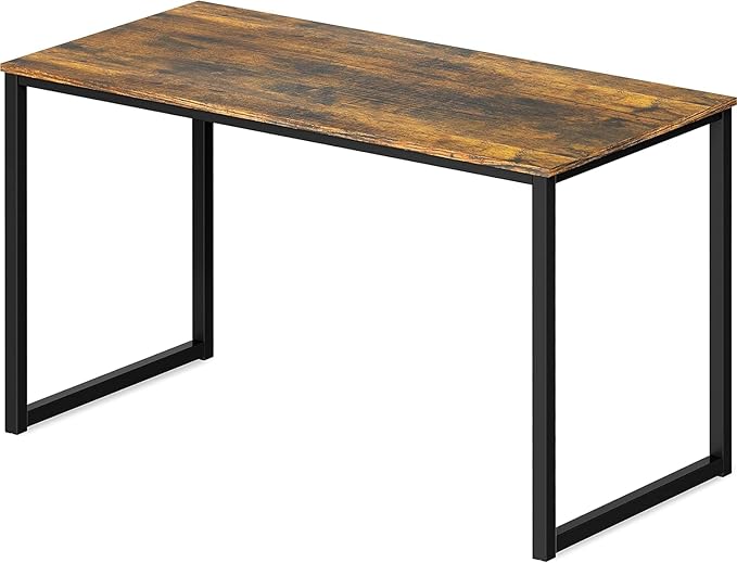 Computer Desk Writing Desk Gaming Table 40 Inches PC Desk Wood and Metal Desk for Home Office，Modern Simple Style，Vintage, XXF-CT-H8050-VINTAGE