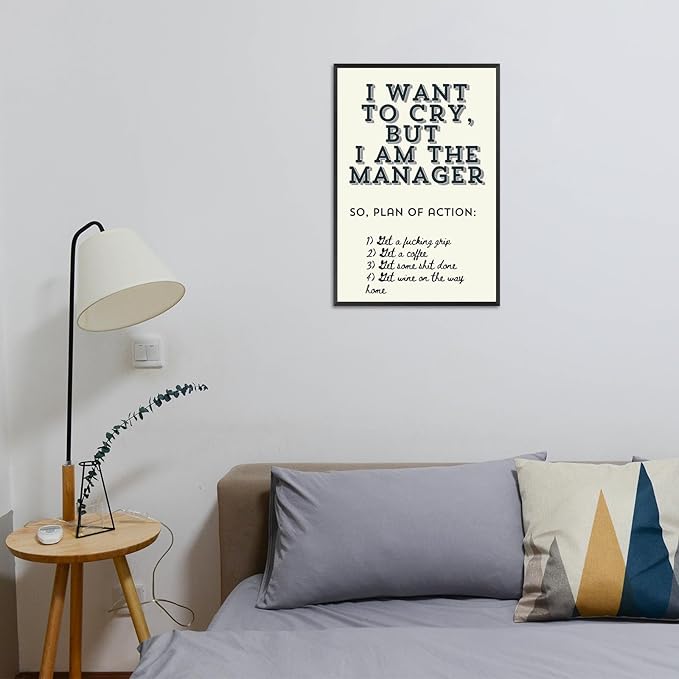Trendy Motivational Positive Quotes Canvas Poster Work Motivation Hustle Inspiring Sign Prints Painting Funky Motivational Quotes Wall Art For Office Living Room Wall Decor 8x12in Framed