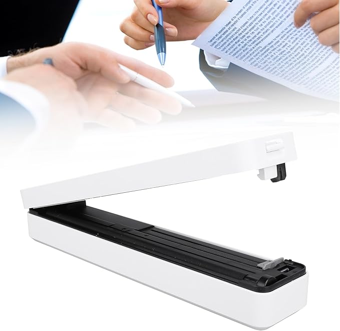 Yinhing Portable Travel Thermal Printer,Bluetooth Inkless A4 Mobile Printer with 10 Sheet Paper,for Office Study Meeting,Supports File Printing and Image Printing