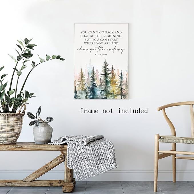Motivational Office Wall Decor CS Lewis Quote Inspirational Wall Art Positive Affirmations Canvas Prints Encouraging Motivational Posters For Office Bedroom Living Room Home 24x36inch Unframed