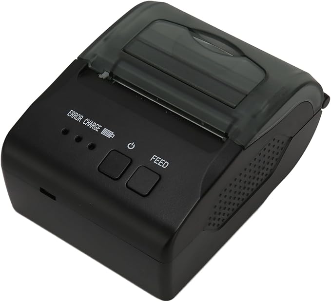 BAFOVY 58mm Thermal Printer BT4.0 with USB Interface, Suitable for Office Restaurant Logistics, Supports Printing Speed, 203DPI Accuracy, 100km TPH
