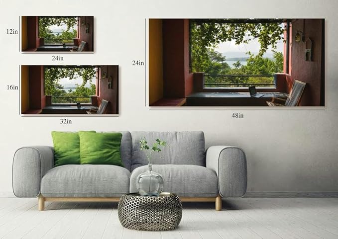 Workspace a view Canvas Wall Art Large Framed Prints Pictures Wall Decor Posters Painting Artwork for Living Room Bedroom Kitchen Bathroom 16x30