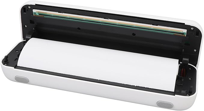 A4 Thermal Printer, Wireless Inkless Printing Machine with 203dpi Resolution, Compact Bluetooth Printer for Web Text Picture Printing with 5.2m Paper Roll for Office