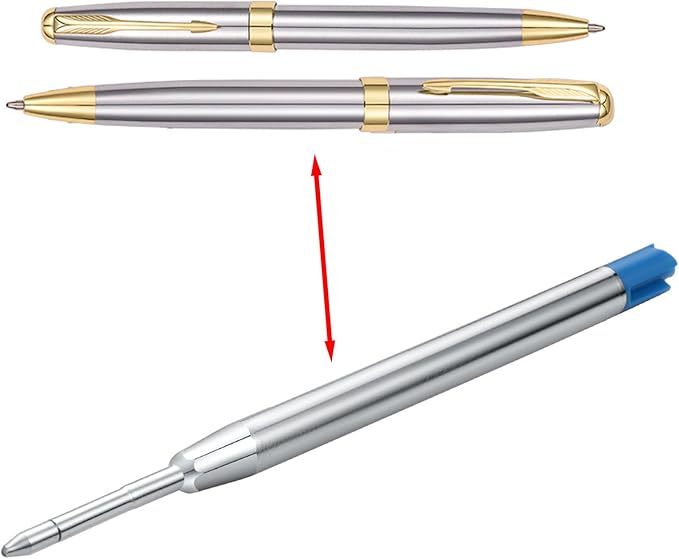 Pack of 10 Replaceable Ballpoint Pen Refills, G2 Gel,1mm Medium Point,Twist Pen Refill,Ball Point Pen Refills,Red Ink Refills