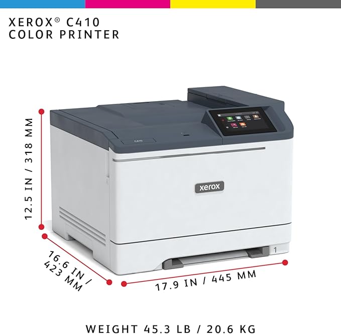 Xerox C410dn Color Printer - 42ppm Color Laser Printer with Automatic 2-Sided Printing, Office or Small Business Use