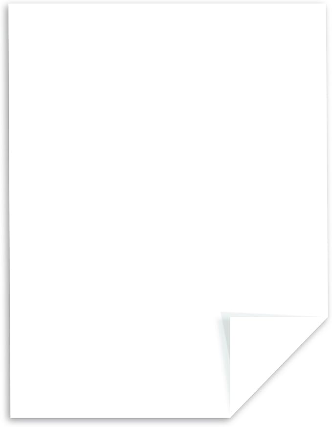 Wausau Papers Neenah Exact Vellum Bristol, 8.5" x 11", 67 lb/147 GSM, White, 94 Brightness, 250 Sheets (80211)