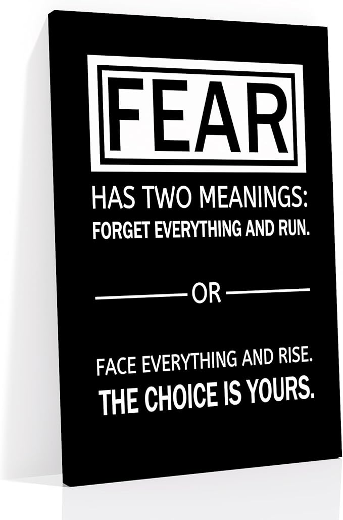 Inspirational Poster Wall Art Motivational Entrepreneur Quotes Poster Artwork Printed on Canvas Positive Painting Picture Decor for Modern Home Classroom Office Hallway Ready to Hang [24''Wx36''H]