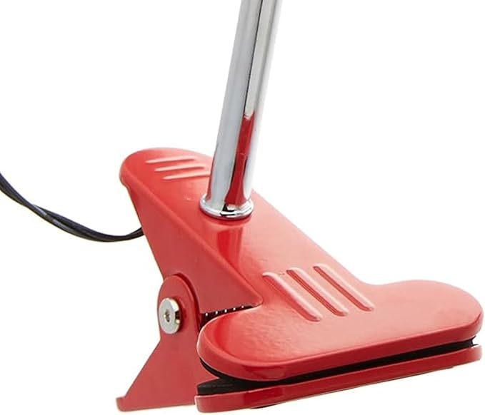 Globe Electric Company 12647 LED Clip Lamp, 5.24" x 5.43" x 8.46", Red