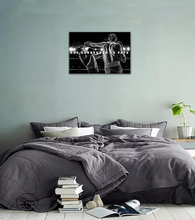 Novatique Motivational Quotes Wall Art Inspirational Wall Art Canvas Poster Positive Affirmations Wall Art for Office Bedroom,12 x 16inch