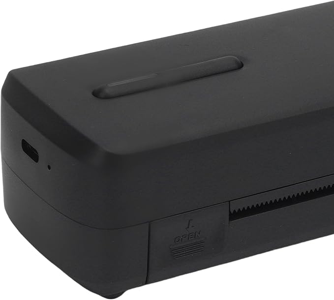 Walfront Portable Thermal Printer Inkless Wireless Label Printer with Rechargeable Battery and High Definition Printing for Home Office and School Use