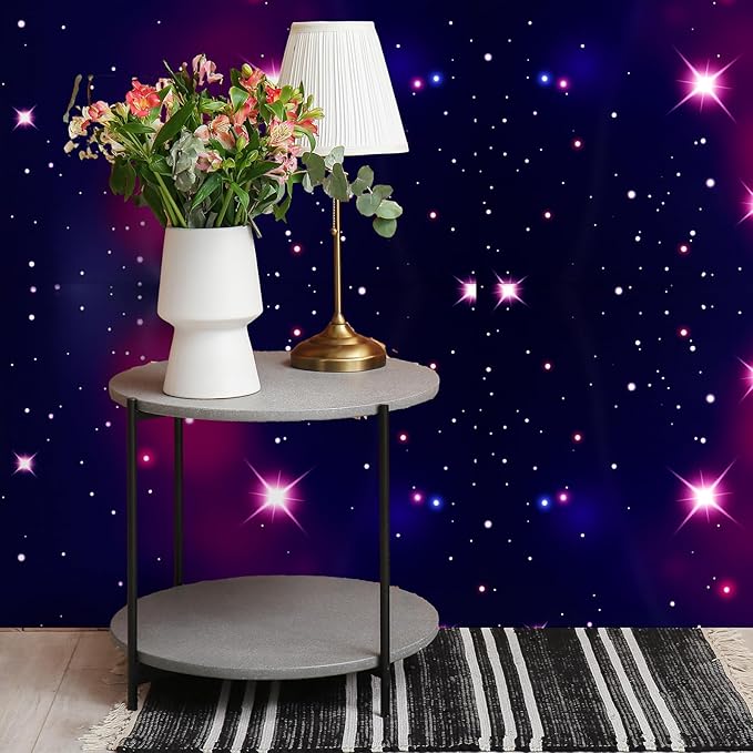 Tenceur Bulletin Board Paper 24 Inch x 100ft Fade Resistant Paper Roll for Classroom Decor(Starry Sky)