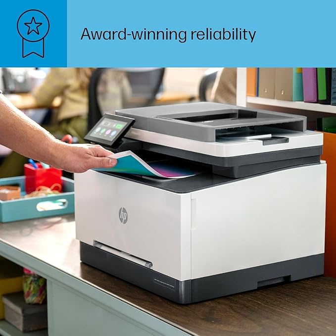 HP Color Laserjet Pro MFP 3301cdw Wireless All-in-One Color Laser Printer, Scanner, Copier, Best-for-Office (499Q3F) (Renewed)
