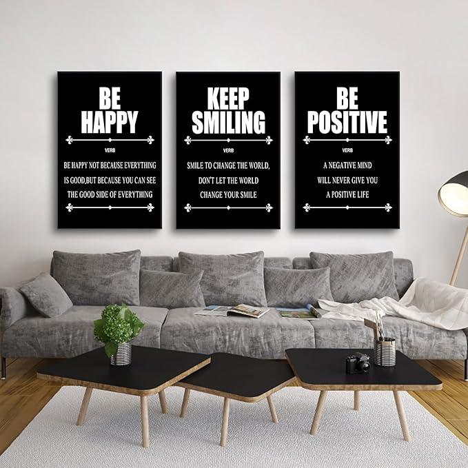YSPCSUN Motivational Wall Art Large Inspirational Quote Printed on Canvas Painting Picture Positive Sign Wall Decor Artwork for Living Room Workplace Office Ready to Hang [72''Wx 36''H]
