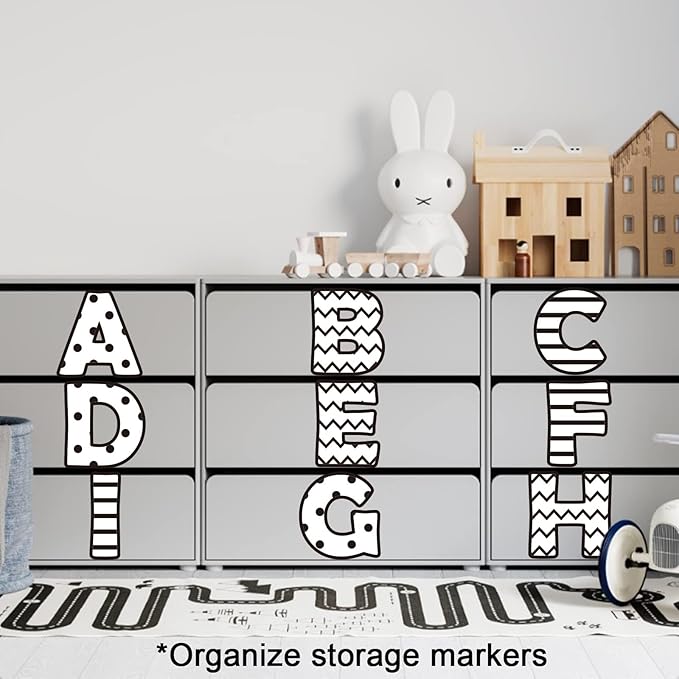 150 PCS Large 7" Bulletin Board Letters Set, Black and White Classroom Alphabet Cutout Letter for Bulletin Board Display Home School, A Great Helper to Inspire Students' Learning Interest