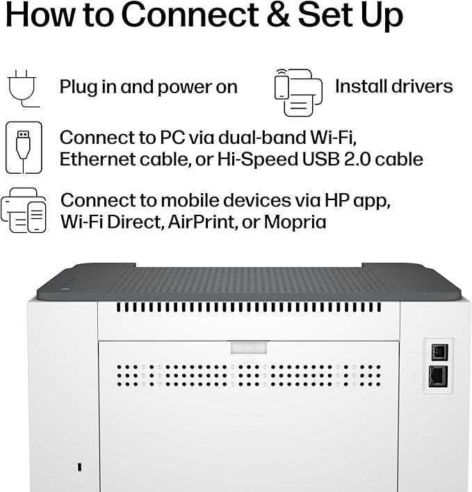 HP LaserJet M209dw Wireless Printer, Print, Fast speeds, Easy setup, Mobile printing,Best-for-small teams