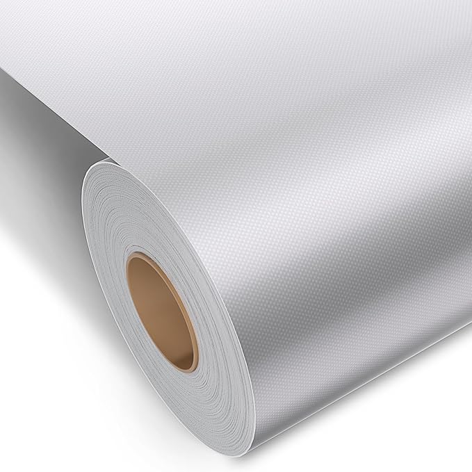 Premium Glossy ECO-Solvent Polyester Canvas Roll, Waterproof Wide Format Inkjet Printer, Quick Dry, Compatible with Epson Canon HP Plotter, Photography, Archival Prints (44" x 100' 300GSM, 1 Roll)