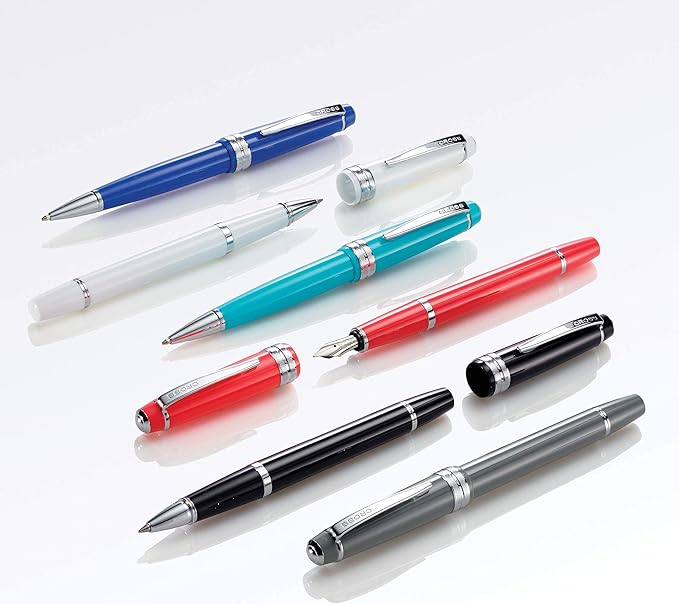 Cross Bailey Light Polished Resin Refillable Ballpoint Pen, Medium Ballpen, Includes Premium Gift Box - Black