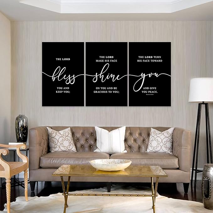 Office Wall Art-3 Panel Motivational Canvas Art for Home Office, Positive Quote Wall Decor, Entrepreneur Words Poster Frame 24'x36'x3Pcs