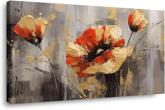 VOCBAN Office Pictures Wall Decor Grey Canvas Wall Art Painting Farmhouse Wall Decor Print Wall Art Country Pictures Painting for Living Room Bedroom Decor-50x100cm(20x40in) Framed