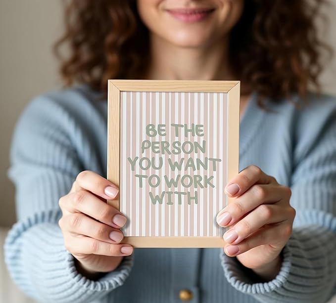 Office Inspirational Wall Art,Teamwork Motivational Wall Decor for Office,Workplace Canvas Wall Art Set of 6,Inspiring Quotes Poster Prints 12x16In Unframed