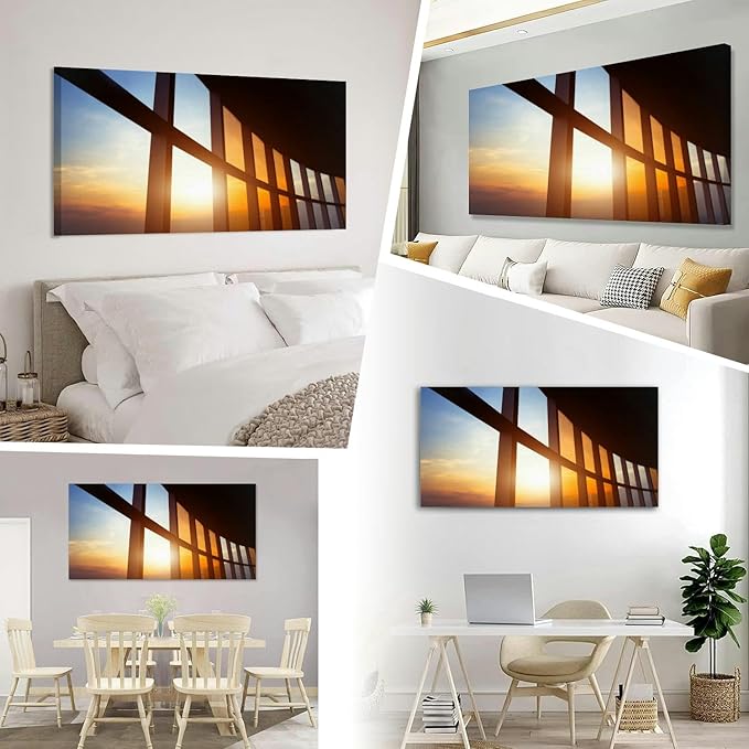 TIGTMULERLY Wall Art Frame Gallery Wall Decor Abstract business interior Modern Canvas Prints Artwork for Living Room Bedroom Office Kitchen 48x24Inch