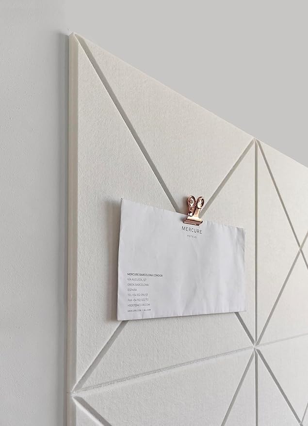 Cork Board 24 x36 Alternative - 6 Pack Felt Wall Tiles with Safe Removable Adhesive Tabs, Cork Boards for Walls for Home Office Pin Board Tack Board Bulletin Board - Warm White