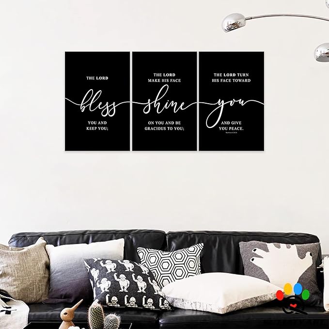 Office Wall Art - 3 Panel Motivational Canvas With Inspirational Quotes for Home Decor, Positive Entrepreneur Words Poster Frame for Company 20"x30"x3Pcs