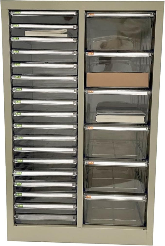 File Cabinets 24 Drawer Document Storage Cabinet Paper Organizer Filing Cabinet Combination Model with Large and Small Drawers