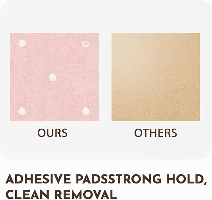 MISSDAY Pink Acoustic Wall Panel Felt Bulletin Board 48" x 36" Cork Board for Wall, 12-Pack Boards with 72 Removable Adhesive Tabs, 50 Pins, Pin Board for Home Office Classroom Soundproof Wall Tile